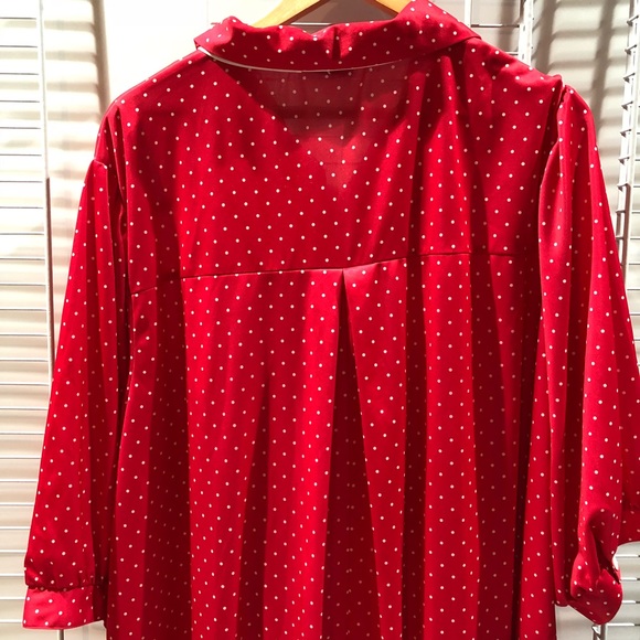 Vintage Red Polka Dot Dress Bridge Gate SZ 4X #545 - Picture 5 of 8
